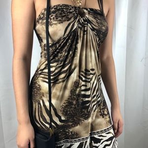 Vintage animal print dress